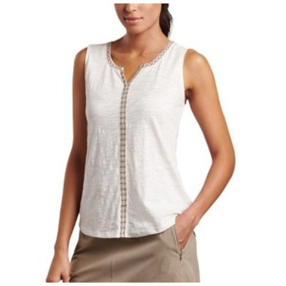 Kuhl organic cotton embroidery detail Women's SZ Sm Tank style top